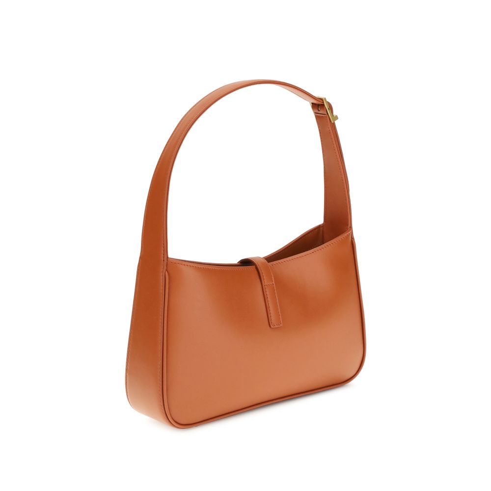 Saint Laurent Schultertasche aus orangefarbenem Kalbsleder, Modell Bos Taurus