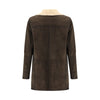 D'amico Brown Leather Coat