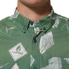 Carhartt Wip Green Printed Cotton Collared Short Sleeves Polo Shirt