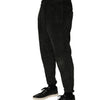Dondup Black Mid Waist Cropped Corduroy Men Trouser Pants
