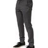 Daniele Alessandrini Gray Polyester Formal Dress Trouser Pants