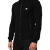 Dolce & Gabbana Sweater Black Cotton Hooded Men Sweatshirt Sweater