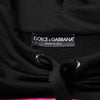 Dolce &amp; Gabbana Schwarzer bedruckter Kapuzenpullover für Herren