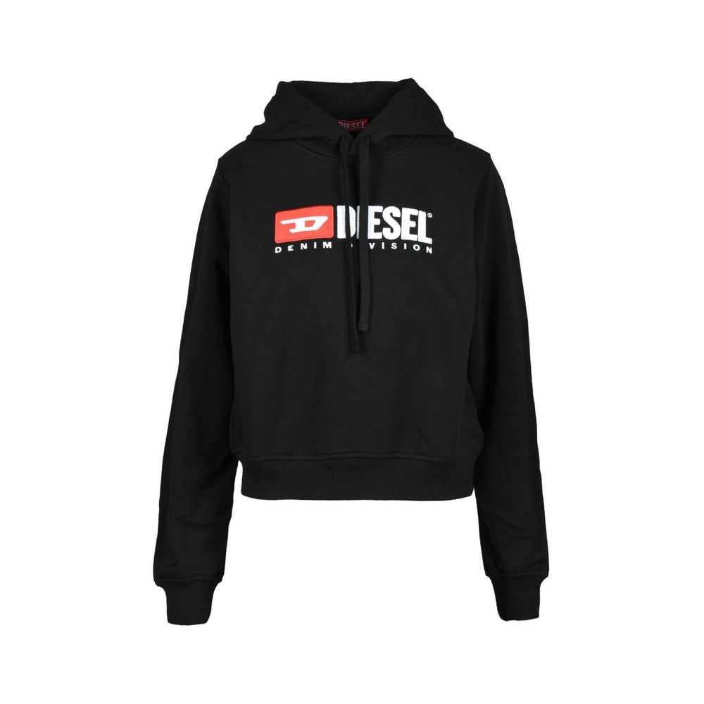 Diesel Hoodie aus schwarzer Baumwolle