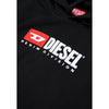 Diesel Hoodie aus schwarzer Baumwolle
