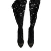 Dolce & Gabbana Black Pumps Taormina Lace Socks Boots Shoes