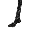 Dolce & Gabbana Black Pumps Taormina Lace Socks Boots Shoes