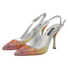 Dolce & Gabbana Multicolor Sequin Slingback Pumps Shoes