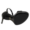 Dolce & Gabbana Black Leather Platform Keira Sandals Shoes