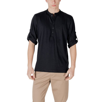 Antony Morato Black Cotton Shortsleeve Shirt