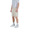 EA7 Emporio Armani Beige Cotton Bermuda Shorts