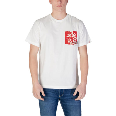 Weißes Baumwoll-T-Shirt von Replay