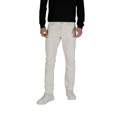 Jack Jones White Cotton Skinny Jeans