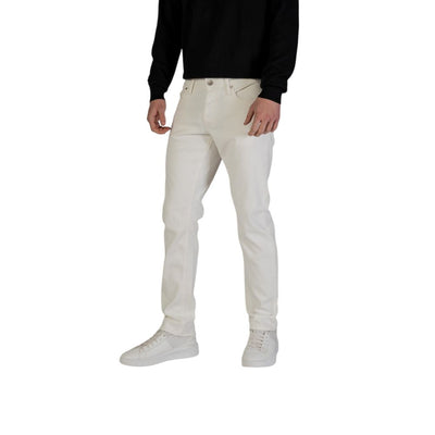Jack Jones White Cotton Skinny Jeans