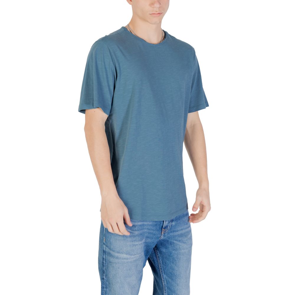 Jack Jones Blue Cotton T-Shirt
