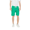 Icon Green Cotton Bermuda Shorts