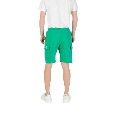 Icon Green Cotton Bermuda Shorts