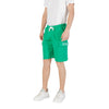 Icon Green Cotton Bermuda Shorts