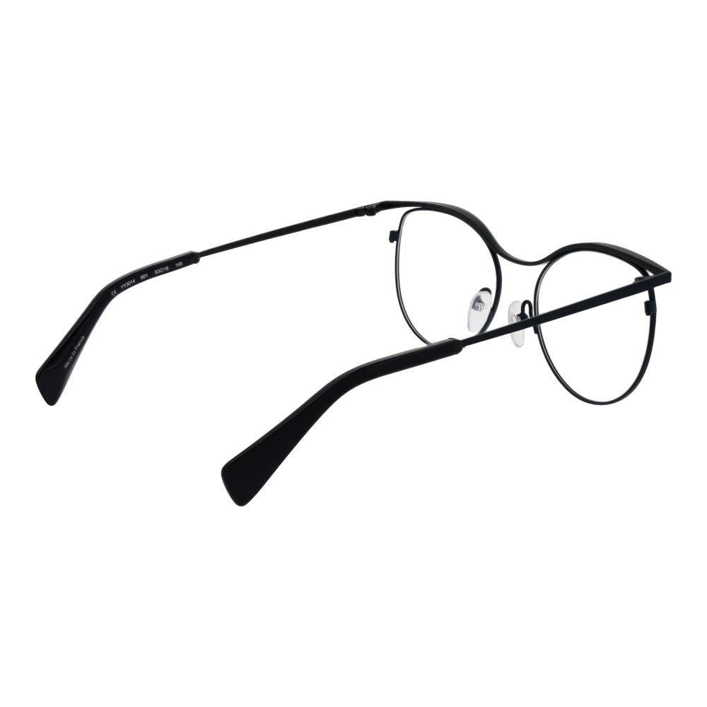 Yohji Yamamoto Schwarze Metallbrille (Gestell)