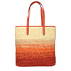Michael Kors Orange Raffia Shoulder Bag