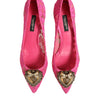 Dolce & Gabbana Pink Taormina Lace DEVOTION Pumps Shoes