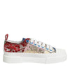 Dolce & Gabbana Multicolor Patchwork Low Top Sneakers Shoes