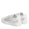 Dolce & Gabbana White Mesh Inserts Low Top Sneakers Shoes