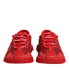 Dolce & Gabbana Red Logo Lace Low Top NS1 Sneakers Shoes