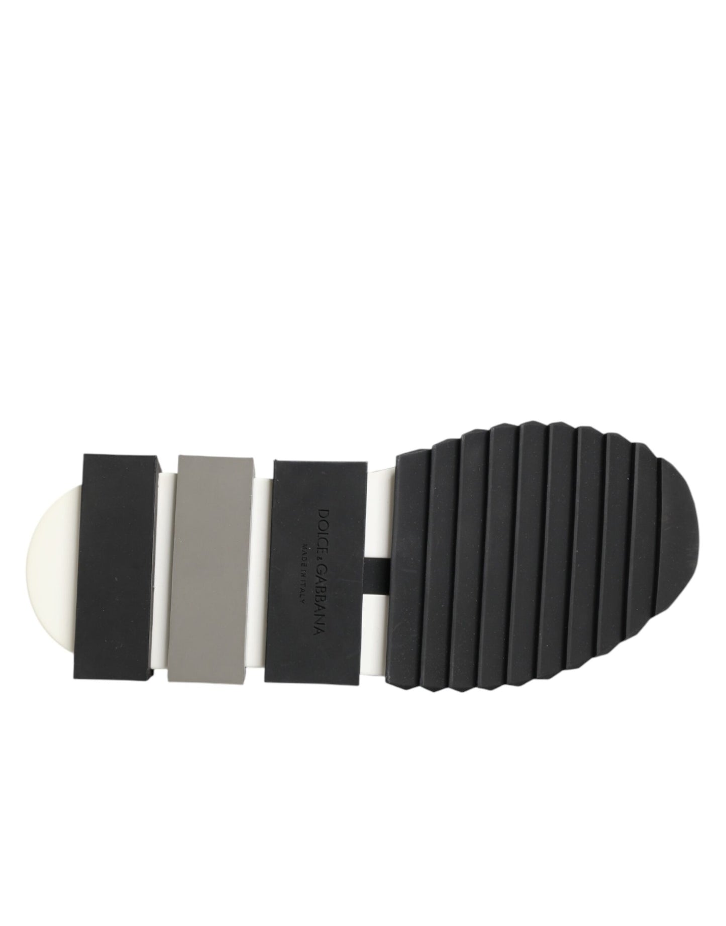 Dolce &amp; Gabbana Schwarze und silberne Slip-On-Sneaker Sorrento