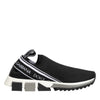 Dolce &amp; Gabbana Schwarze Slip-On-Sneaker Sorrento Low Top