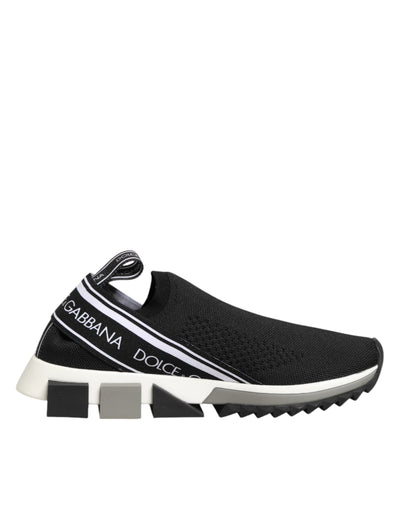 Dolce &amp; Gabbana Schwarze Slip-On-Sneaker Sorrento Low Top
