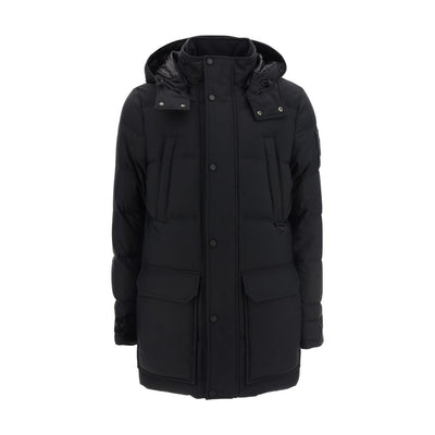 Moose Knuckles Parka aus schwarzem Nylon