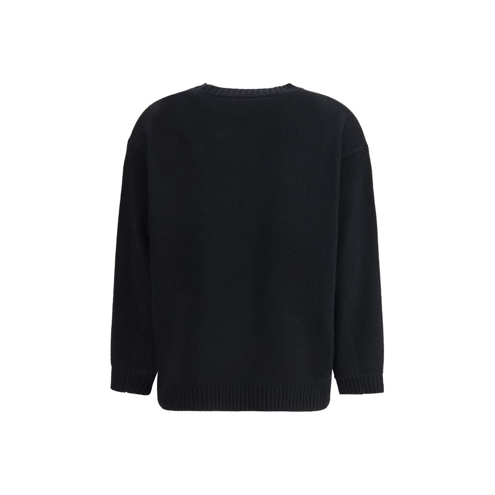 Max Mara Schwarzes Woll-Sweatshirt