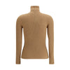 Max Mara Beige Wool Long Sleeve T-Shirt