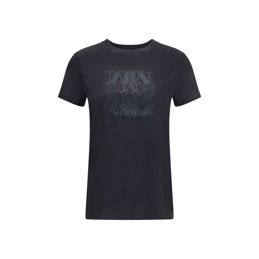 Schwarzes Baumwoll-T-Shirt von Max Mara