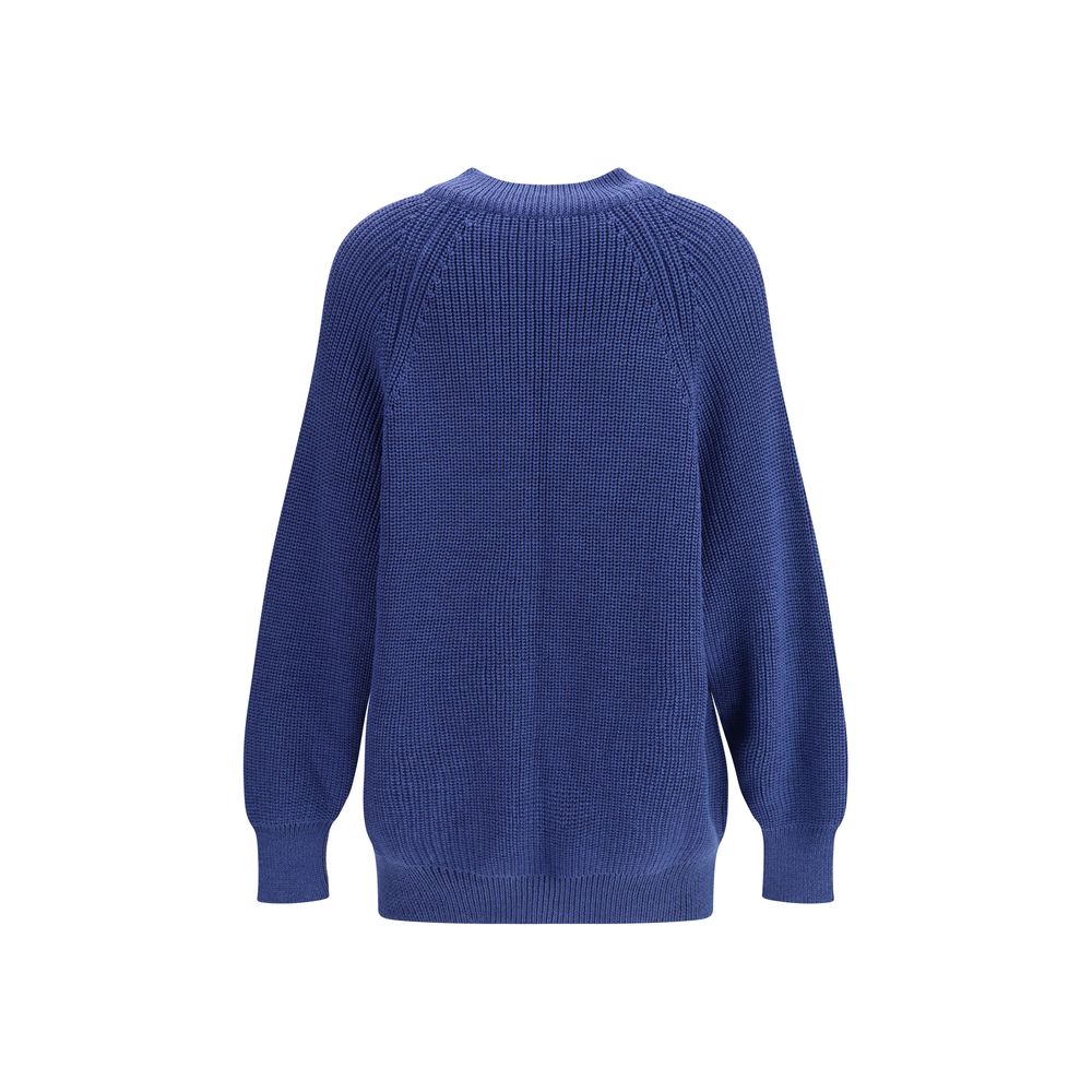 Ella Blue Merino-Woll-Sweatshirt