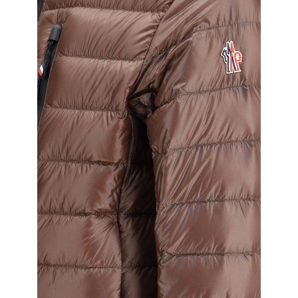 Moncler Grenoble Brauner Polyamidmantel