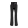Saint Laurent Schwarze Baumwolljeans mit geradem Bein