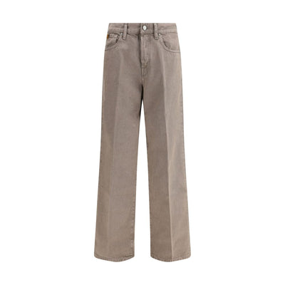 Jacob Cohen Brown Cotton Relaxed Fit Jeans