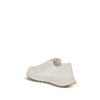 Prada Cream Recycled Polyamide Athletic Sneakers