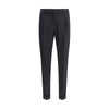 PT Torino Black Fleece Wool Casual Pants