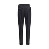 PT Torino Black Fleece Wool Casual Pants