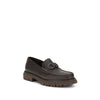Ferragamo Brown Calf Leather Bos Taurus Slip-On Loafers