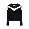 Valentino Black Fleece Wool Sweatshirt