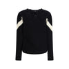 Valentino Black Fleece Wool Sweatshirt