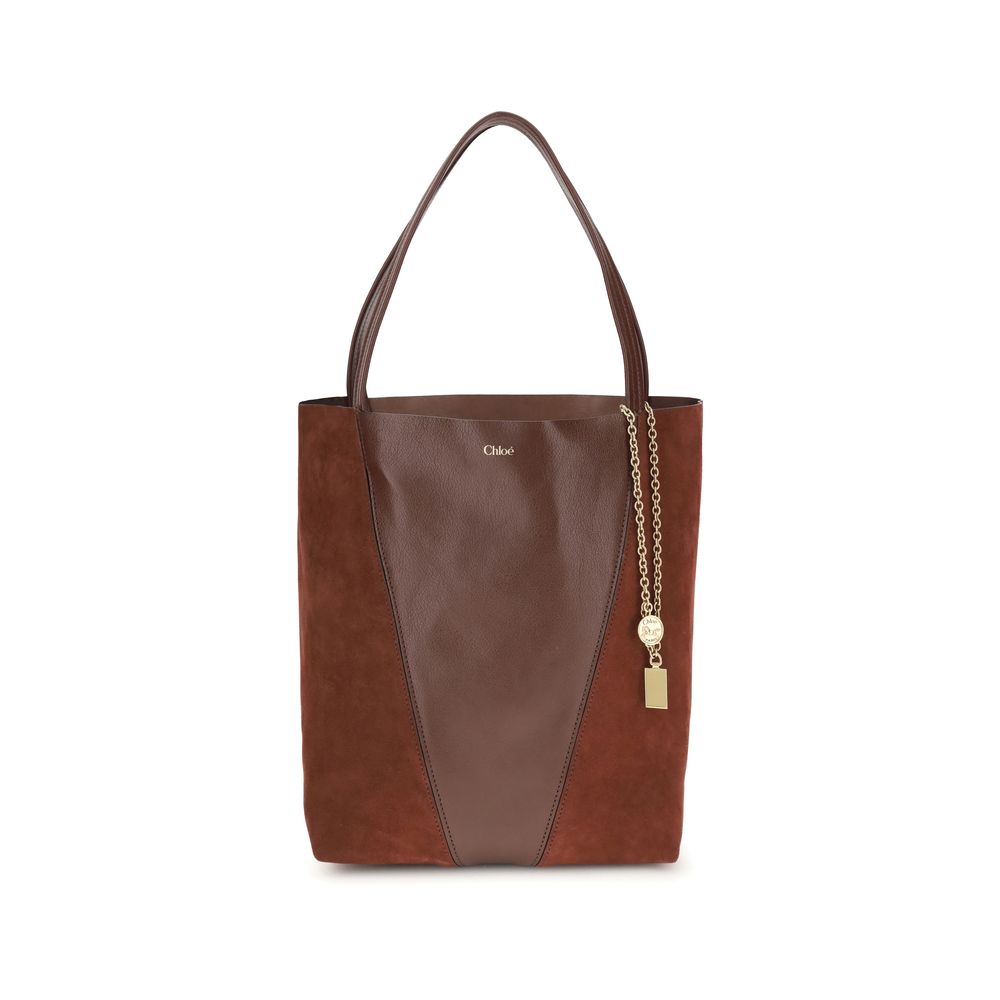 Chloé Schultertasche aus braunem Leder