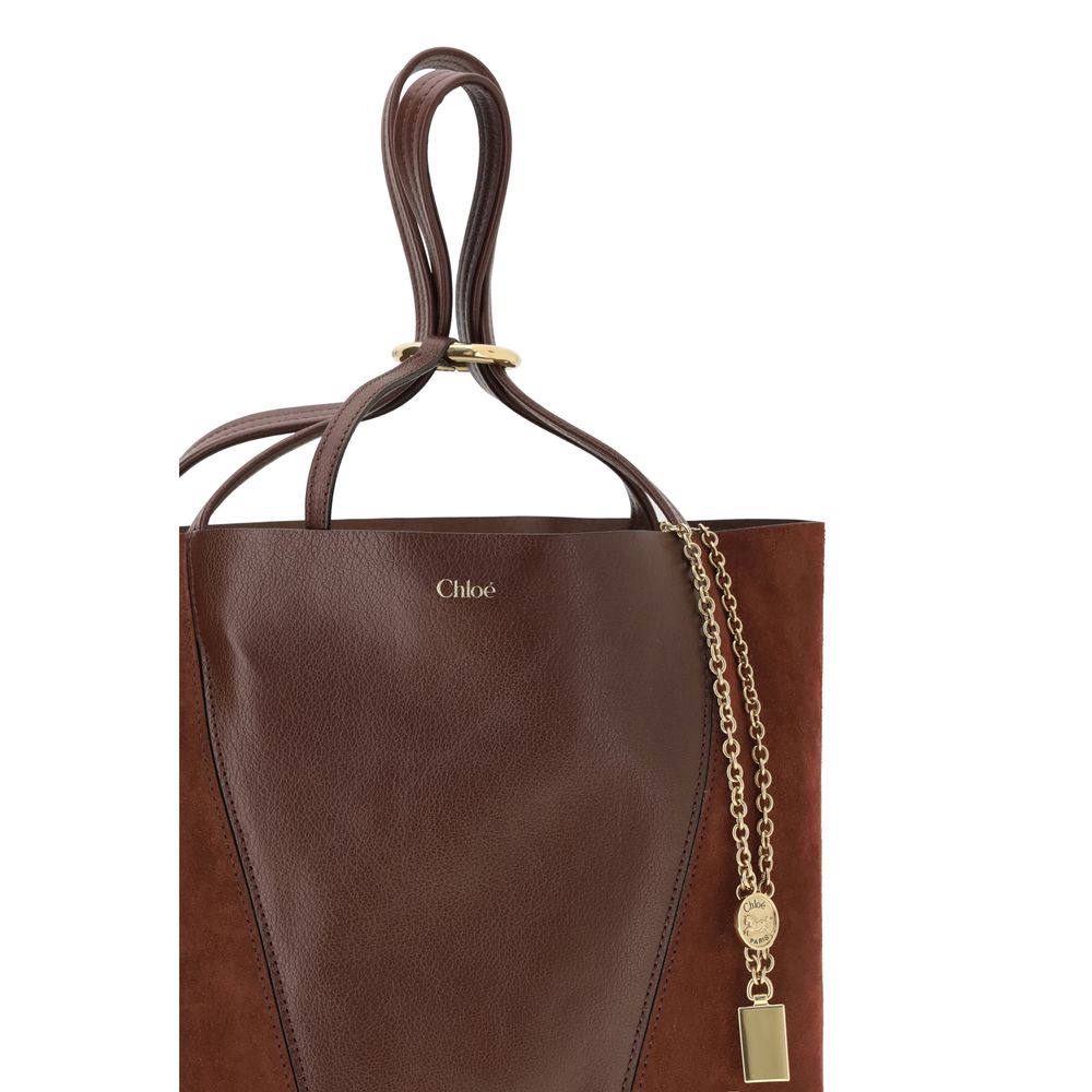 Chloé Schultertasche aus braunem Leder