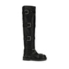 Dolce & Gabbana Black Calf Leather Bos Taurus Lace-Up Boots
