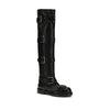 Dolce & Gabbana Black Calf Leather Bos Taurus Lace-Up Boots