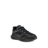 Dsquared² Black Calf Leather Bos Taurus Athletic Sneakers
